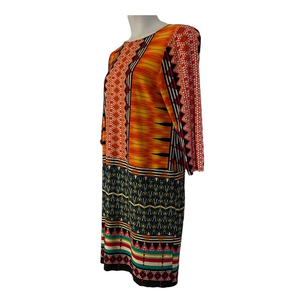 Monroe & Main Stretchy Shift Colorful Career Office Casual Church Vacation Dress - Picture 4 of 14